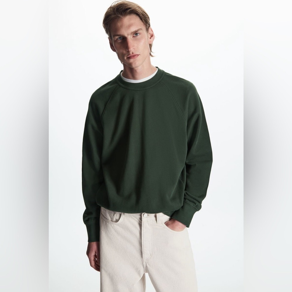 COS Forest Green Crewneck Sweater